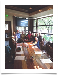 Lunch photo with Powell family and Janine and Raqui Ramsey at Red Rock Canyon Grill in Wichita